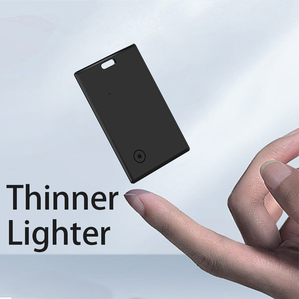 Wallet Tracker Card Wireless Rechargeable Anti-lost Smart Card Location Tracking Tag Works with Apple Find My App Item Finder. 