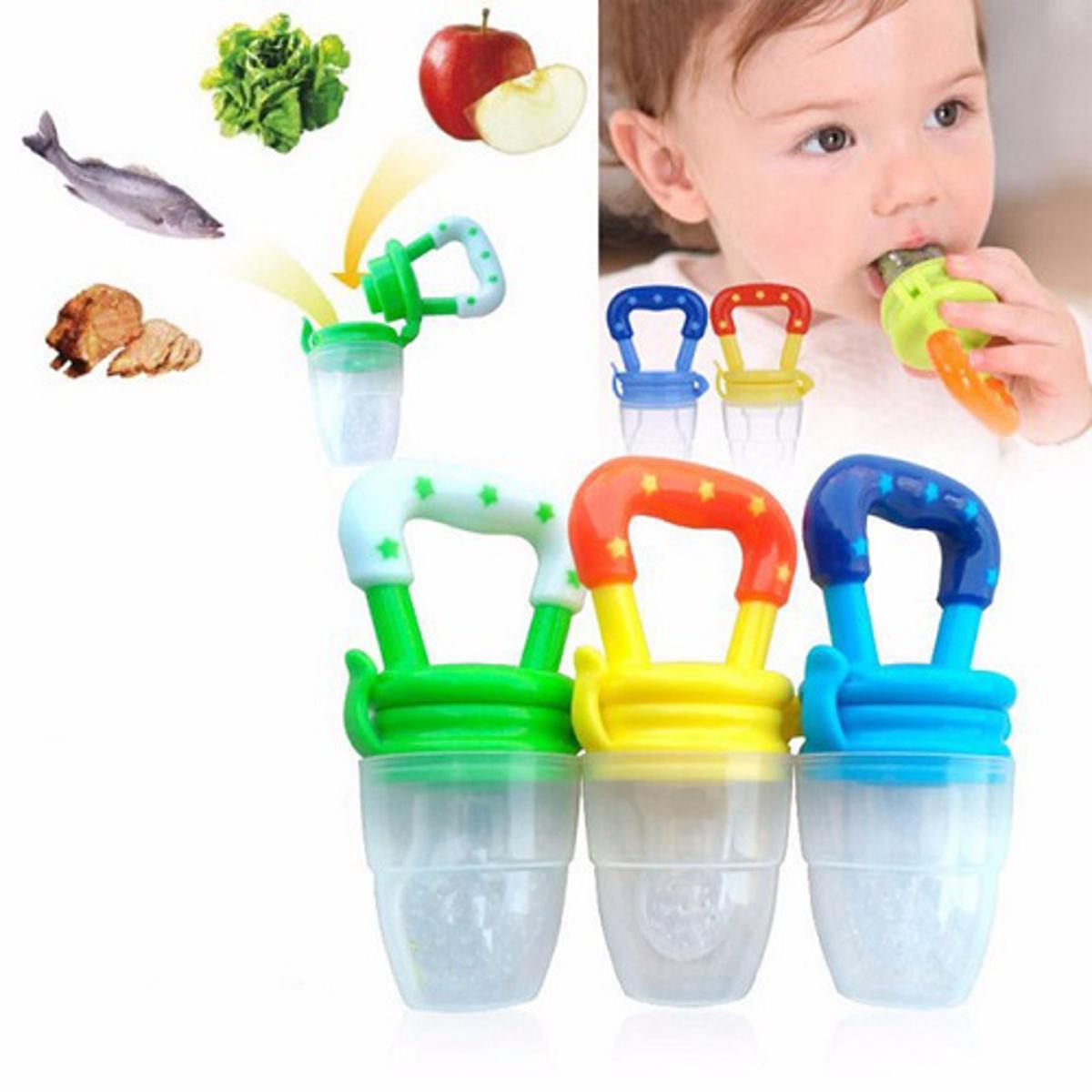 1Ps Baby Fruit Juice Feeding Pacifier Nipple Teat Silicone (Color as Per Stock)