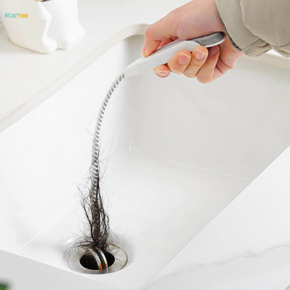 Plumbing Snake Drain Auger Sink Auger Snake Drain Cleaner Spring Pipe Dredging Tool Grabber Tool Toilet Plunger Set for Kitchen Car Sewer