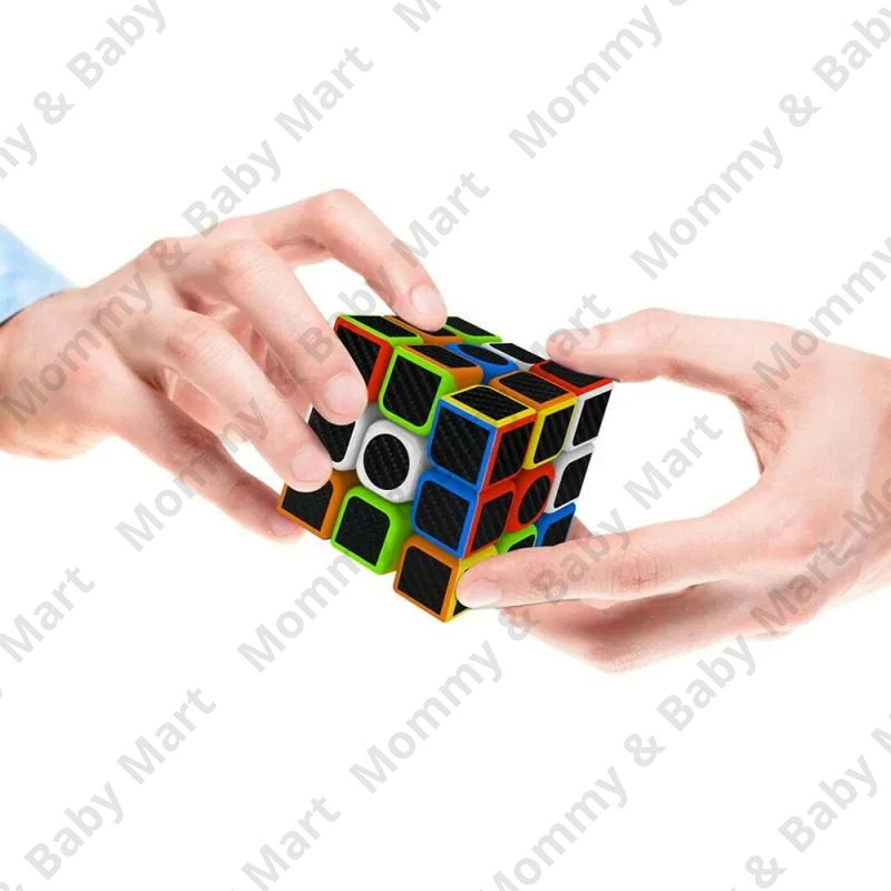 Emob High Speed Stickerless 3x3 Neon Colors Magic Rubik Cube Puzzle Toy (5.5cm). 