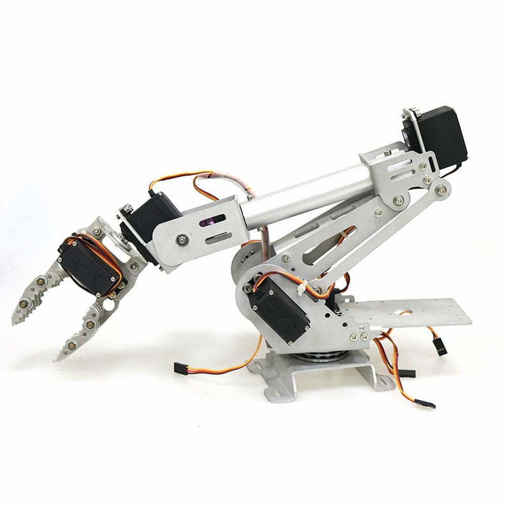 KOGEEK 7 DOF Metal Claw Robotic Arm with Servo DIY Kit Mechanical Arm Robot Arm Robotic Clamp Claw Kit with 8pcs Servos Mechanical Arm and Gripper Robotic Arm Kit