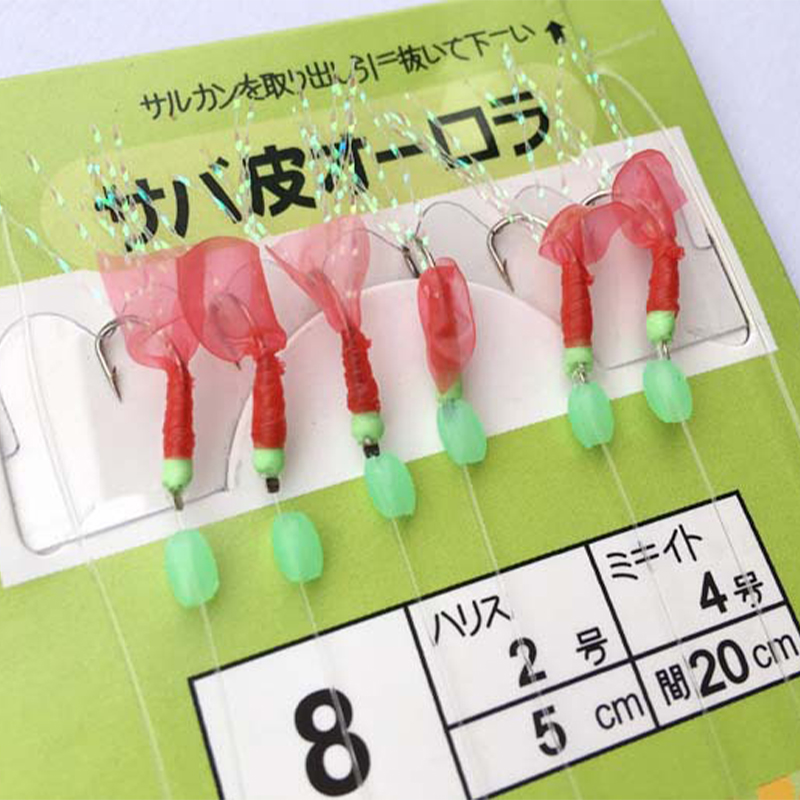 Bionic Red Skin String Hooks Marusei Red Skin Shrimp Hooks Gum Skin Shi Hanging SUPER BABY. 
