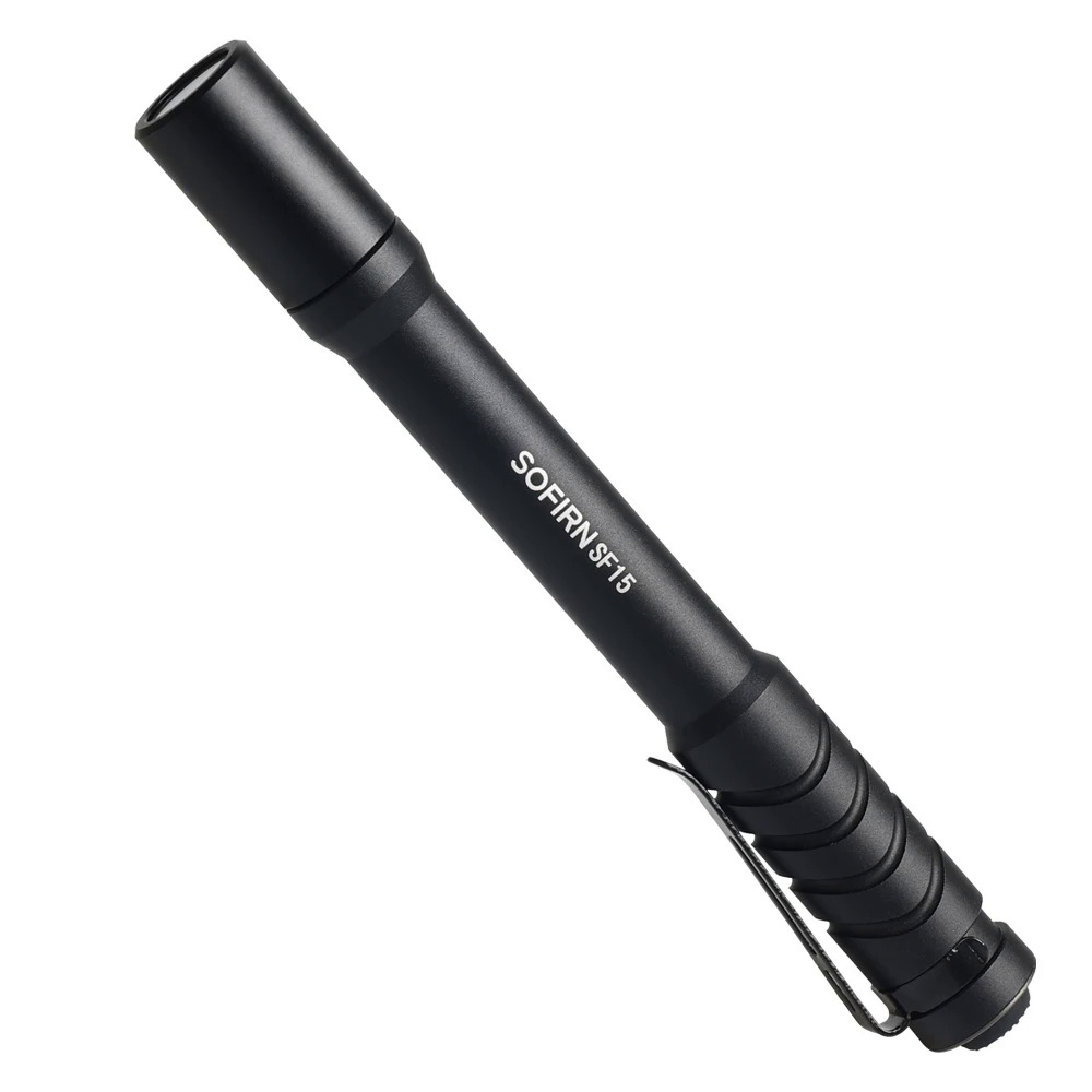 Sofirn sf15 300lm UV LED flashlight rechargeable AAA powerful pen flashlights durable led waterproof IP68 lightweight portable. 