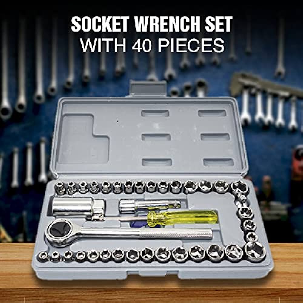 40 in 1 Wrench Tool Kit Screwdriver and Socket Set Daraz .bd