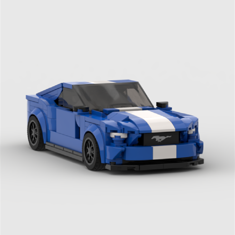 MOC Ford Mustang Hoonicorn Car Speed Champion Racer FIT Brick Racing Super Building Block Bricks Toys Kids Gifts KankongAgu
