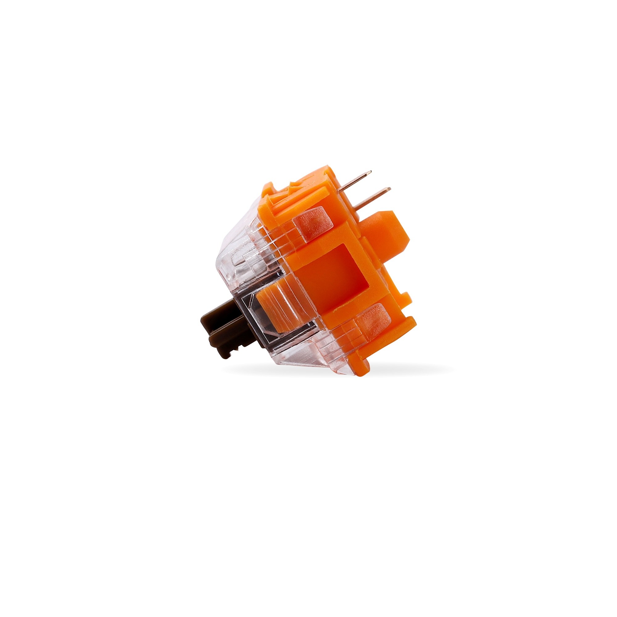 【happy one】TTC Golden Brown Shaft Switches for Mechanical Keyboard Switch ized Section Shaft Transparent Switch Cover 3. 