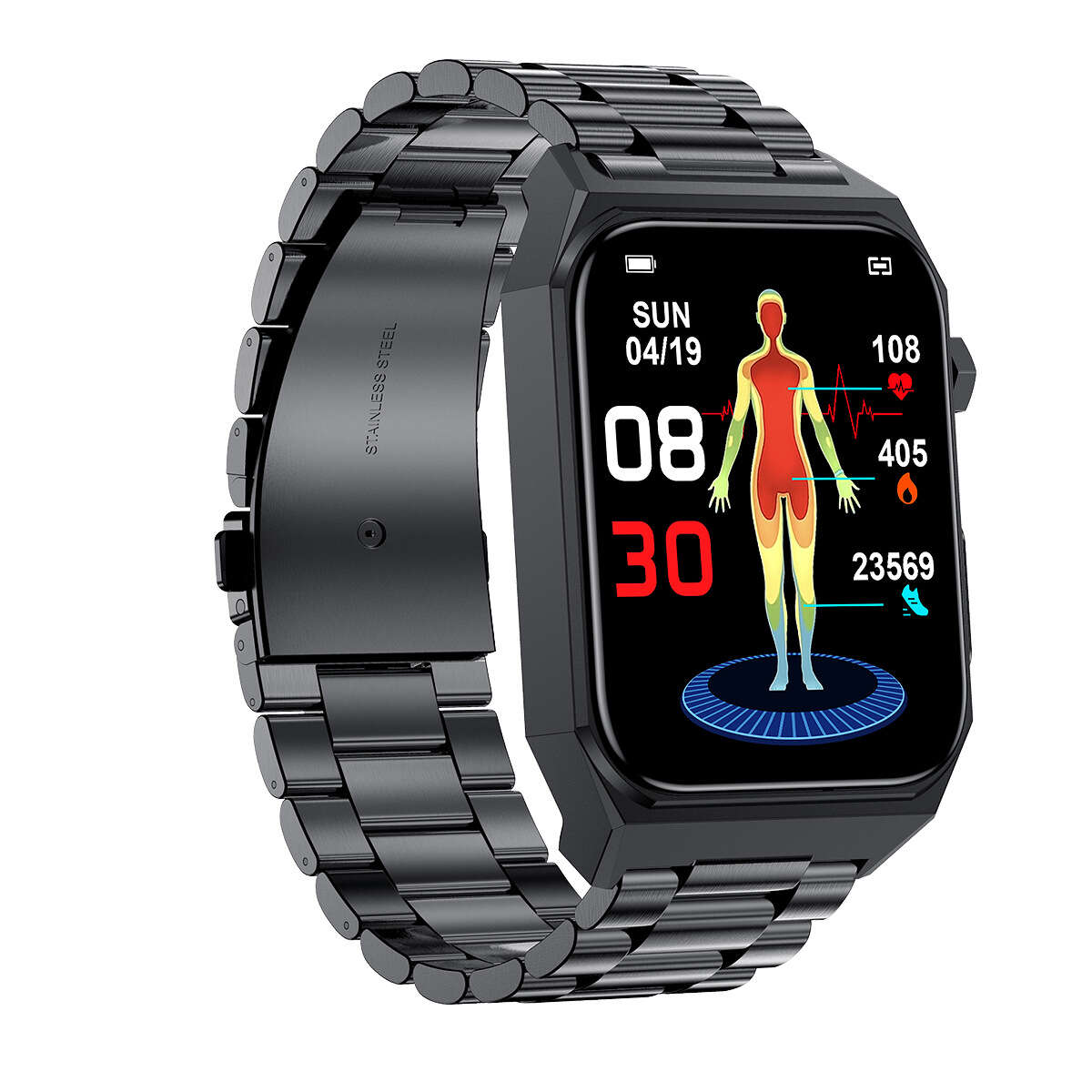 H BAND 2023 New E530 Glucose Smart Watch ECG+PPG ECG Pressure Blood Oxygen Heart Rate Monitoring. 