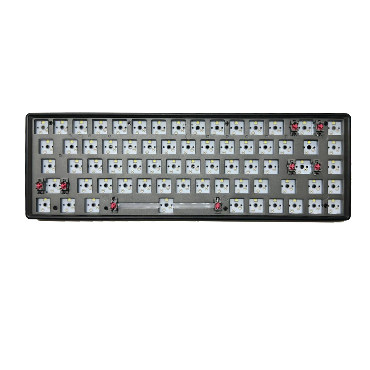 Wolf CIY beginner novice three-mode hot-swappable mechanical keyboard axle tester 68/84/100 key configuration. 