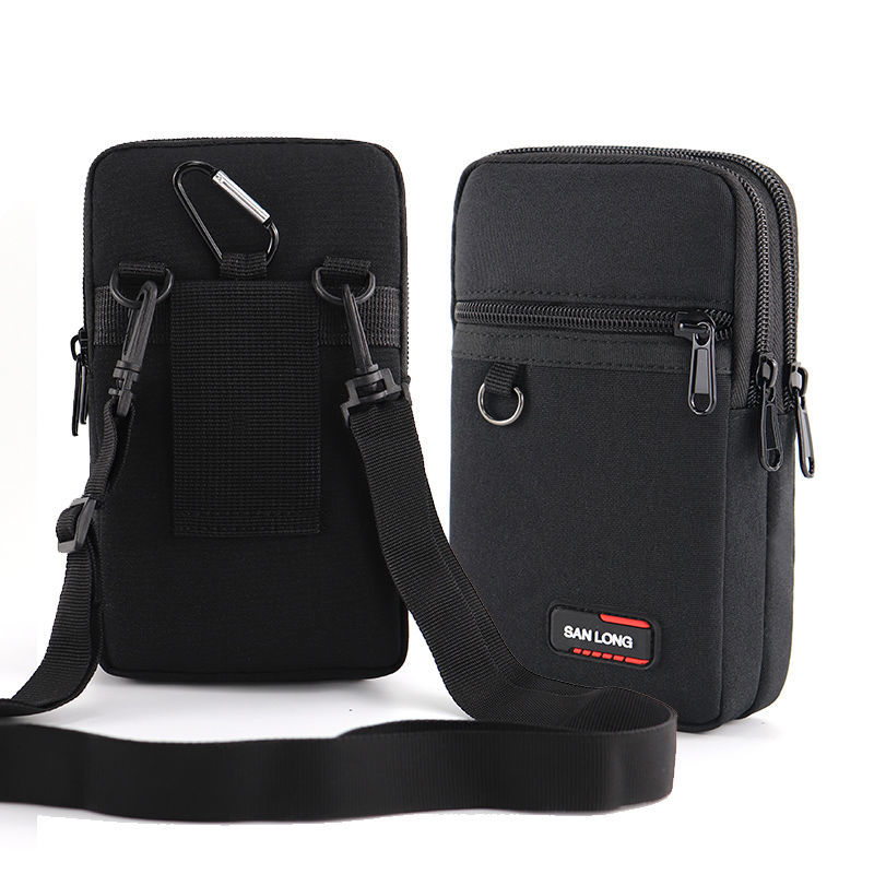 Nanjiren Waist Bag Men's Multi-Functional New Wear Belt Hanging Bag Shoulder Crossbody Bag Wear-Resistant Purse