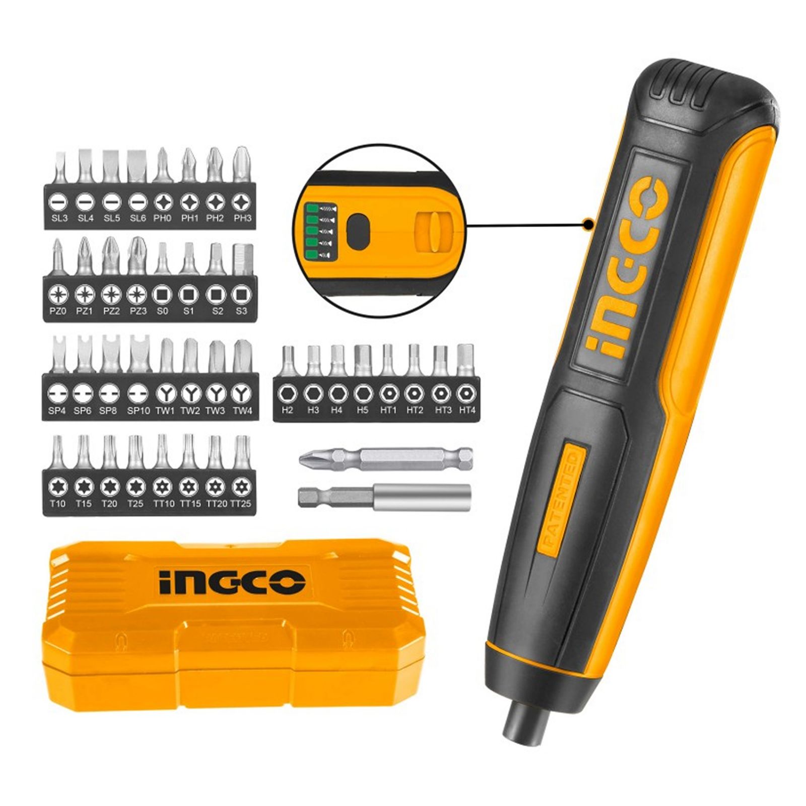 Ingco Cordless Screwdriver 4V-(CSDLI0403). 