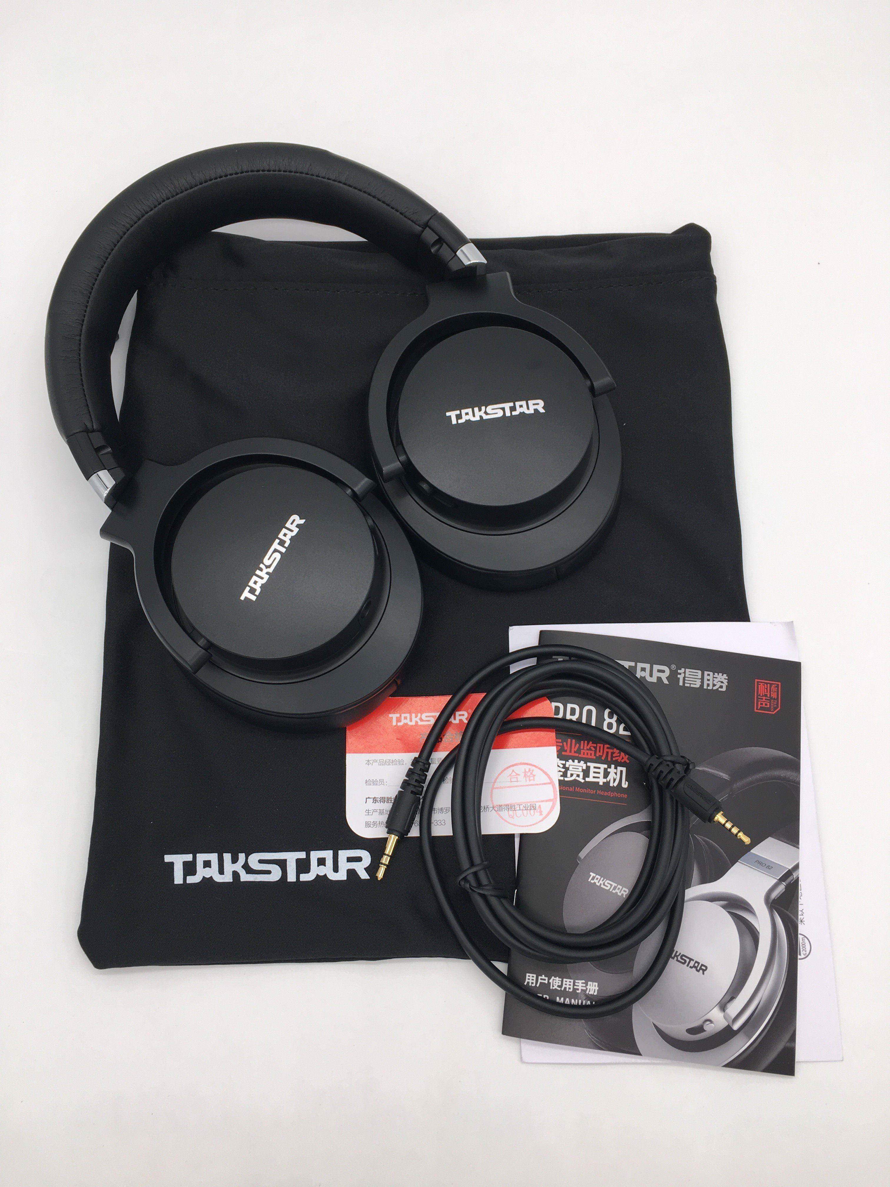 Takstar PRO82/PRO 82 Professional monitor headphones stereo HIFI headset for Computer recording Karaoke song game upgrade pro80. 