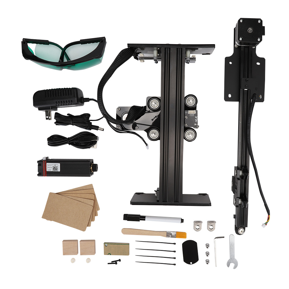 20W Laser Engraving Machine for Neje Master for Metal Mahogany and Bamboo Engrave. 