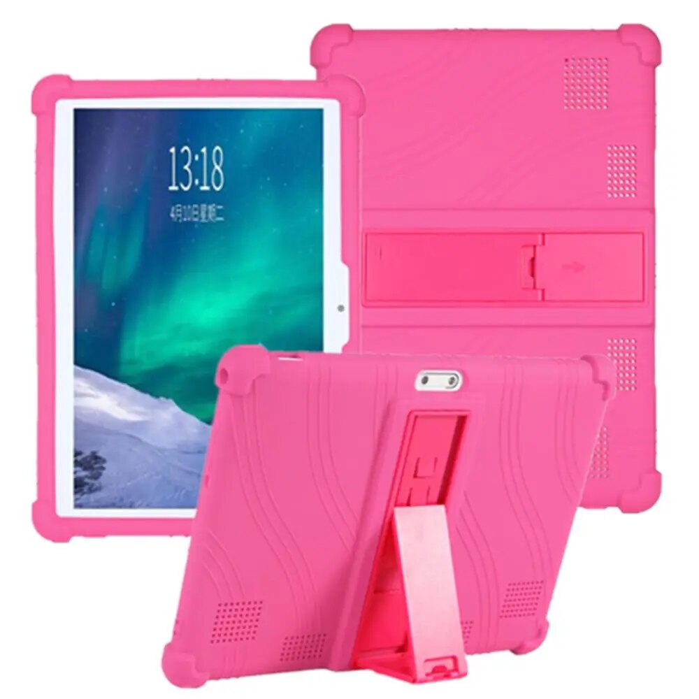 Case for Dragon Touch 10 inch K10 / Notepad K10 / Max10 Tablet, Kids Friendly Silicone Adjustable Stand Cover for Lectrus 10.1. 