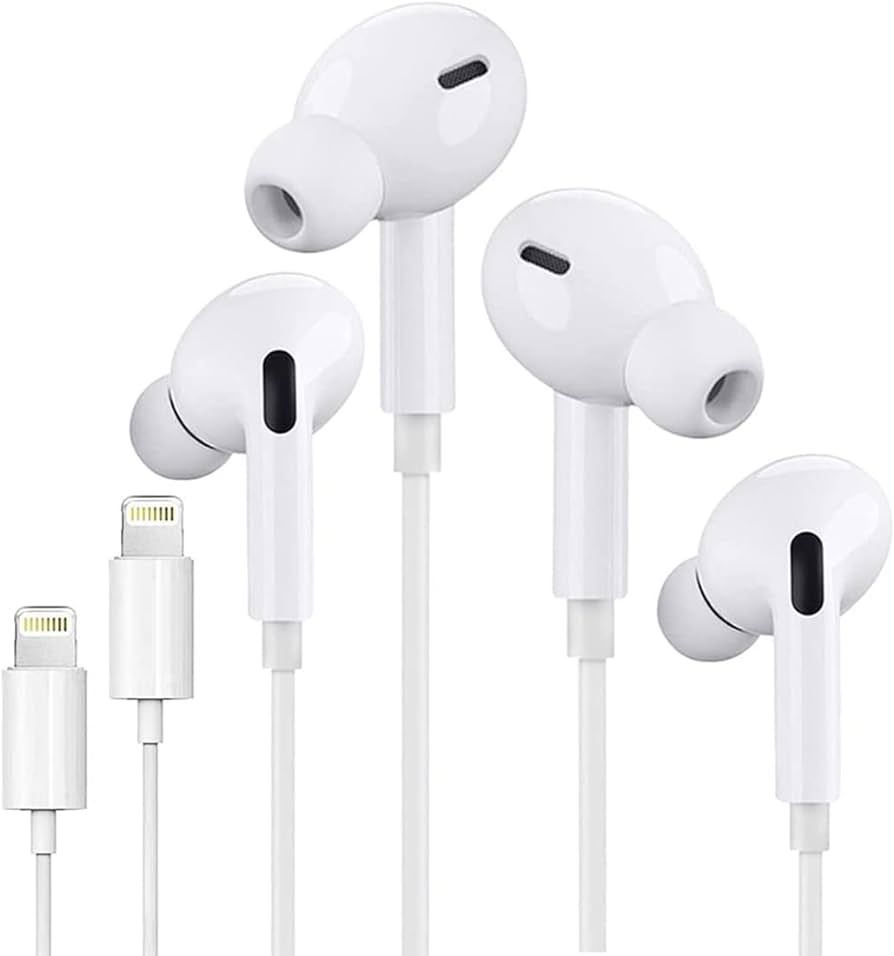 Apple EarPods with Lightning Connector In Ear Earphones for iphone 11 12 13 14 15 Series Headphone With Microphone For iphone Made in – California. 