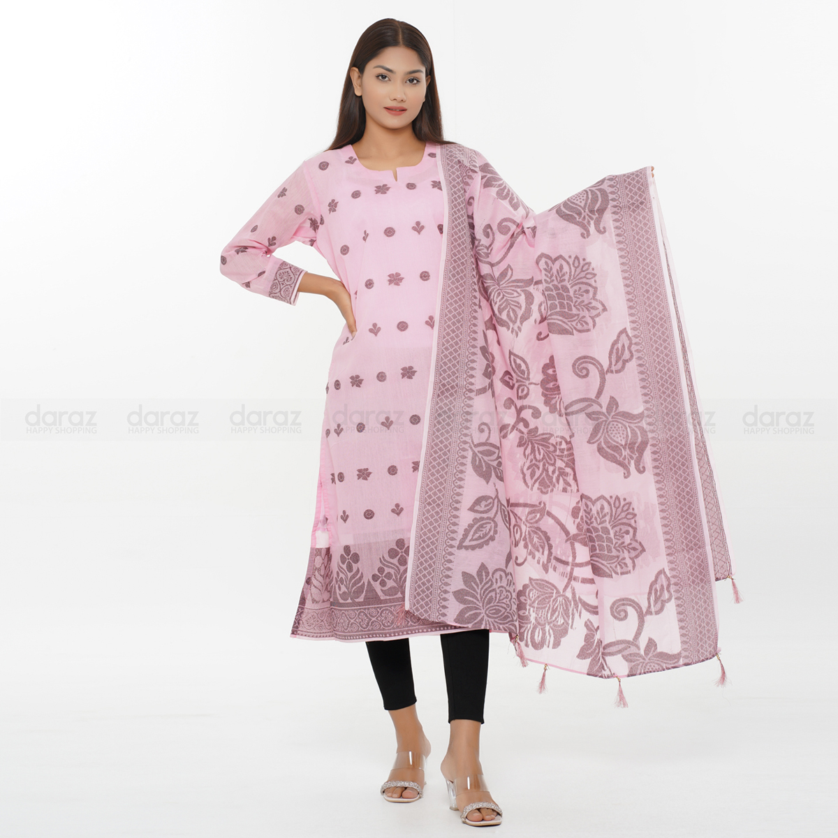 katan dupatta dress