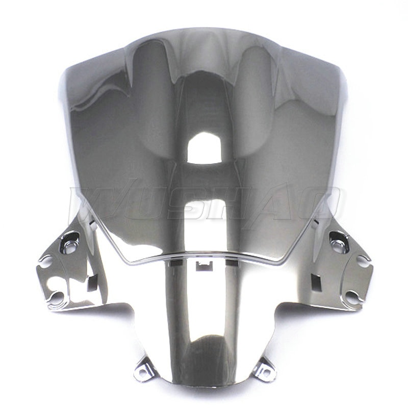Chrome Motorcycle Double Bubble Windshield WindScreen Screen For 2011 2012 2013 Honda CBR250R CBR R 250R 11 12 13 Black Iridium. 