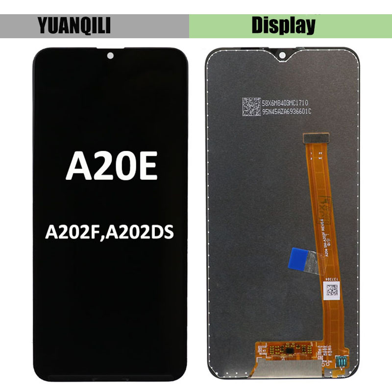 A20e LCD For Samsung Galaxy A20e LCD Display Touch Screen Digitizer Assembly A202 A202F A202F/DS LCD Screen. 