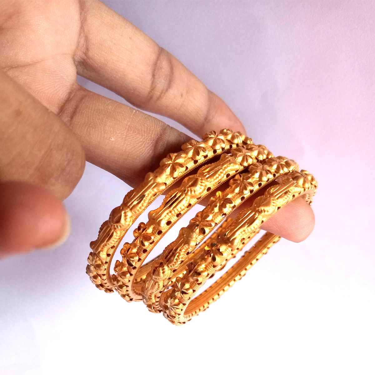 Gold plated bronze bangles Clearance
