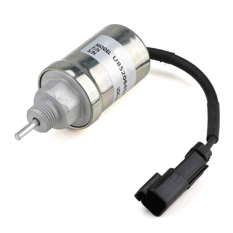 12V Fuel Shut Off Solenoid 185206452 U85206520 U85206452 Stop Solenoid for Caterpillar Engine 3011C 3013 Perkins 402D Replacement. 