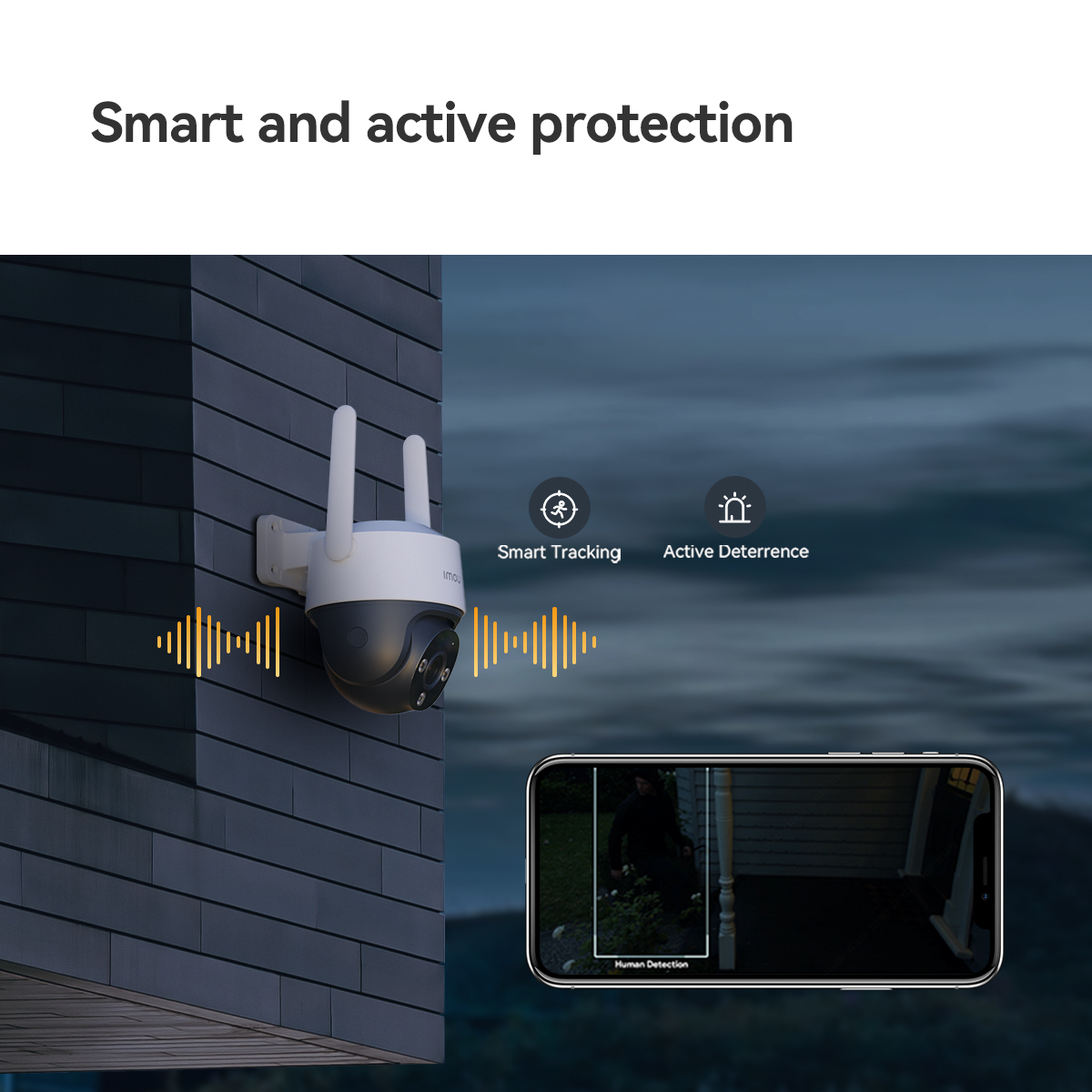 IMOU CRUISER 4G Sim Card Supported 2mp Pan & Tilt (PTZ) IP Camera  4G Connection | 1080P HD Image | Panoramic Pan & Tilt | Human Detection | Smart Tracking. 
