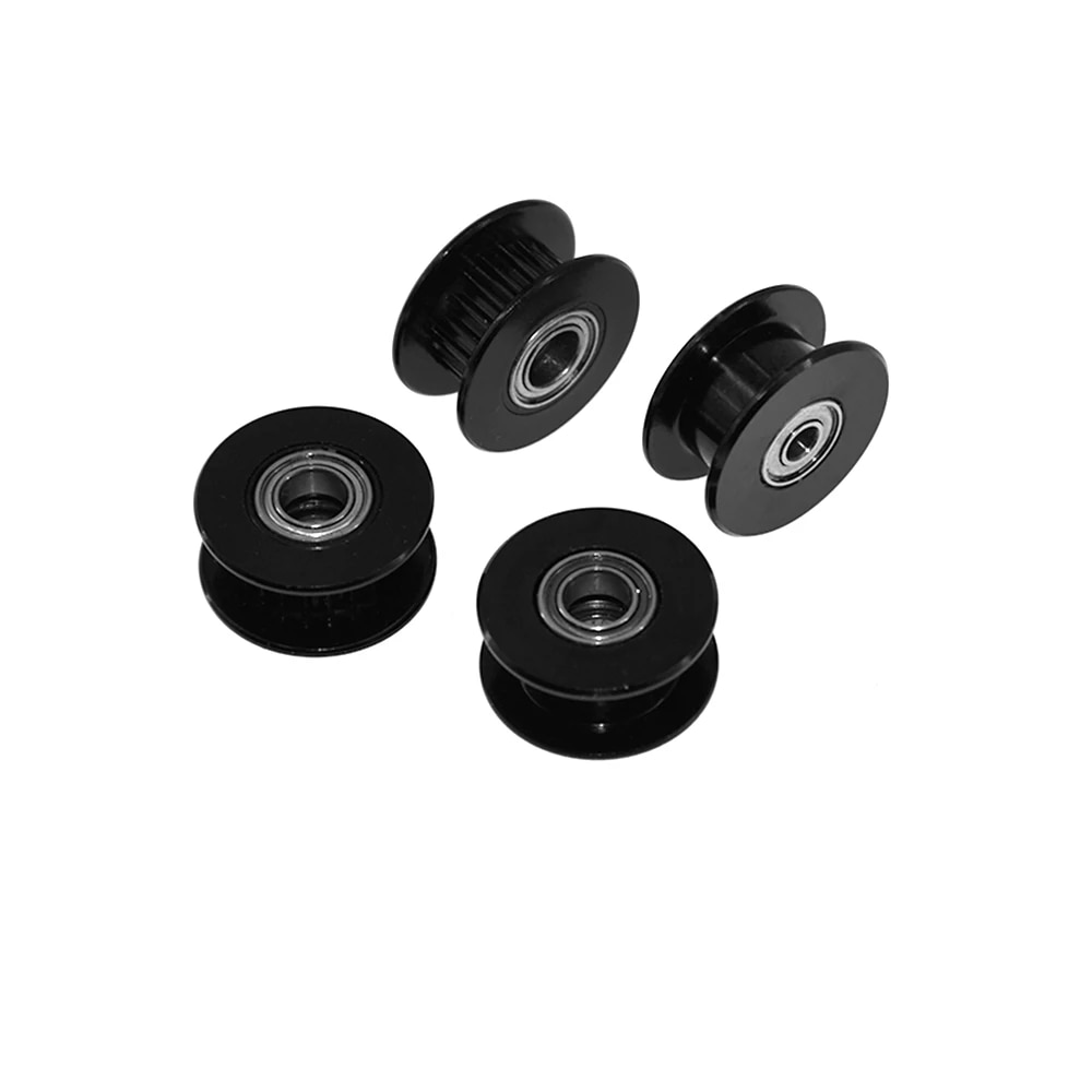 【Lejia】2GT 20 Teeth Idler Pulley black color Bore 3mm 4mm Width with teeth or teeth for GT2 Timing belt synchronous. 