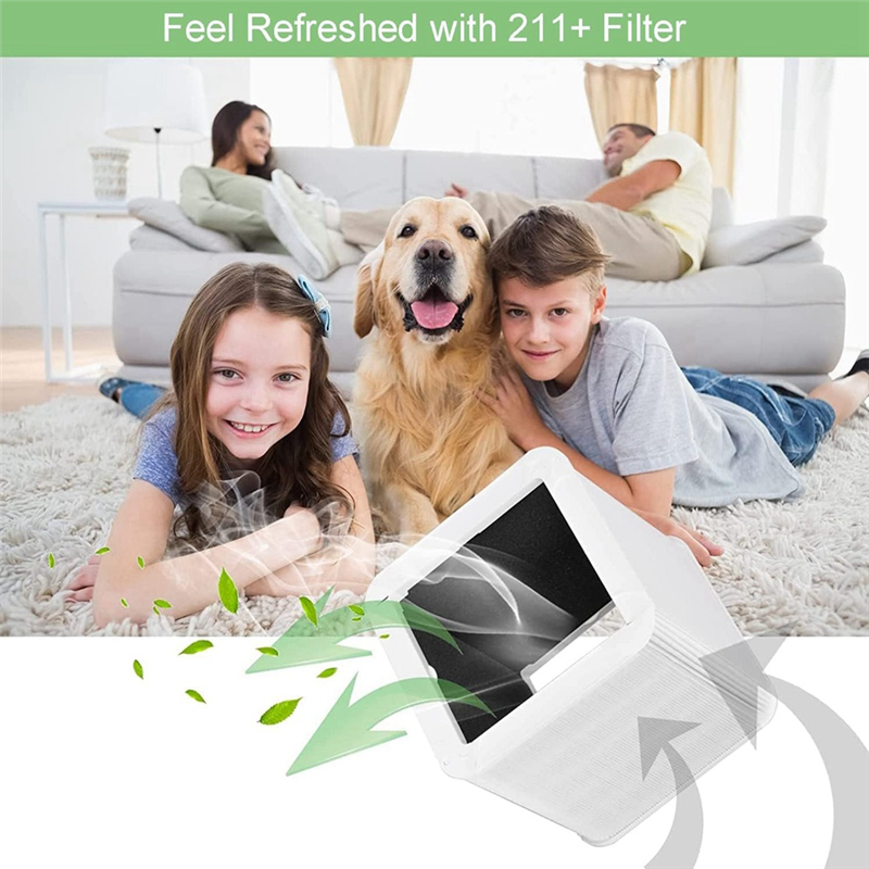 211 Filter Replacement Filters Compatible for Blueair Blue Pure 211+ Filter Foldable Max Air Purifier. 