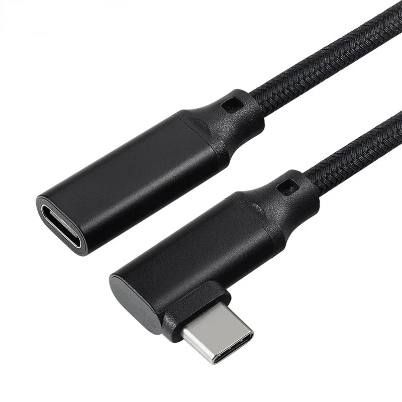 1M 2M 10Gbps Gen2 Type-C USB 3.1 Male to USB-C Female Extension Data 100W Charging Cable Extender Cord For Macbook/ Switch/Phone. 