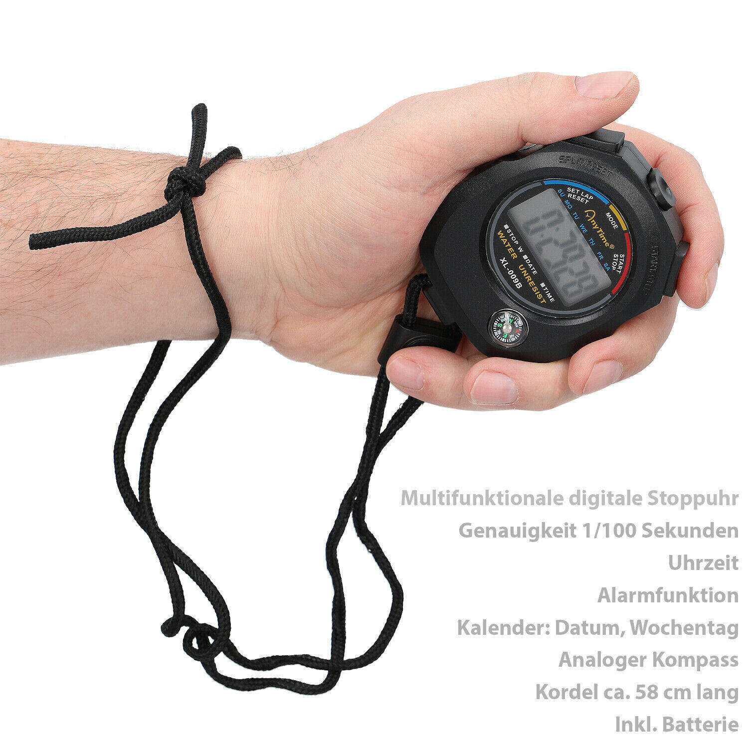 Professional Stopwatch Timer Exercise Sports Stop Watch Waterproof Digital Chronograph Timer Counter - Track Time And Performance. 