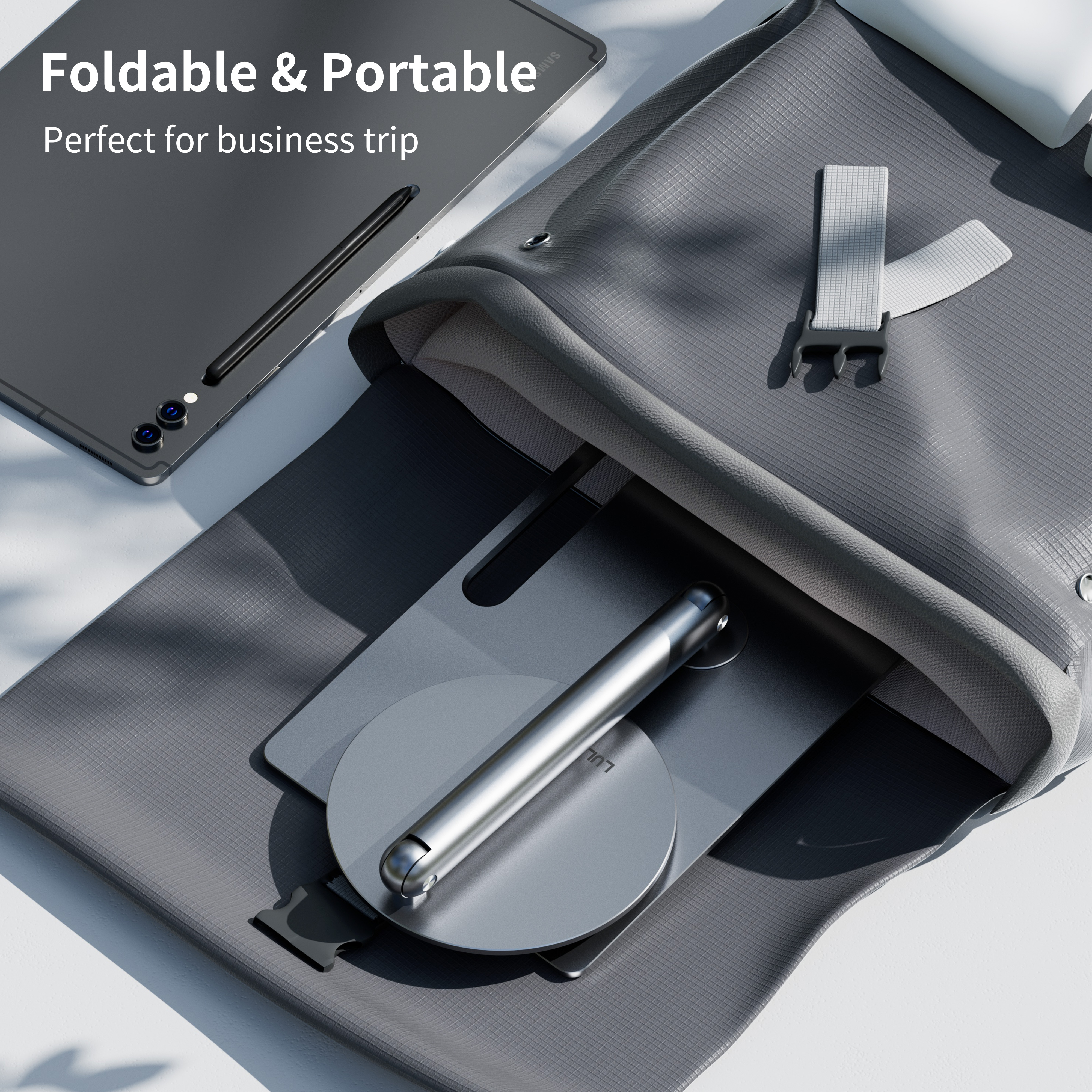 Lululook Magnetic Tablet Stand For Samsung Galaxy Tab S10 S9 Ultra 14.6 S8 Ultra, 360° Rotation Base Adjustable Holder Bracket. 
