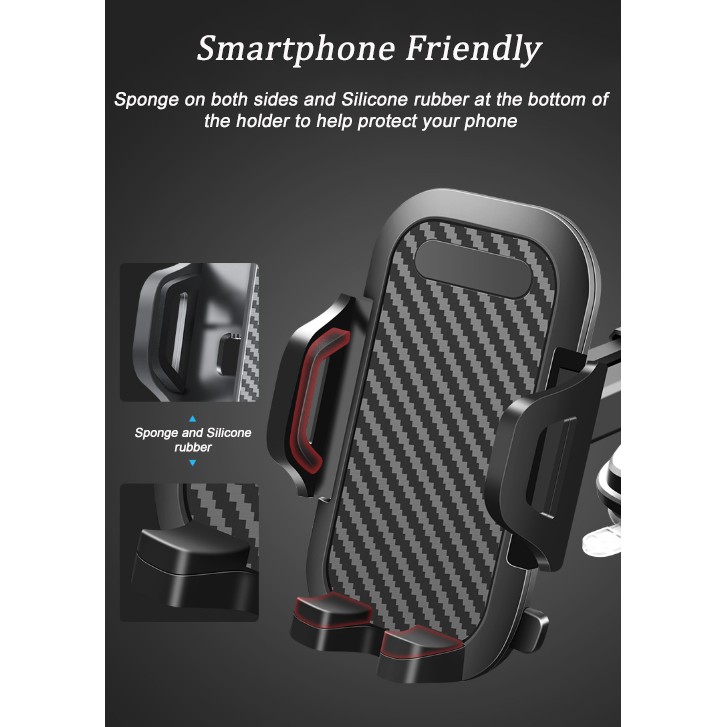 360° Rotating In Car Suction Mobile Phone Holder Stand Windscreen Universal Super Strong Car Mount. 