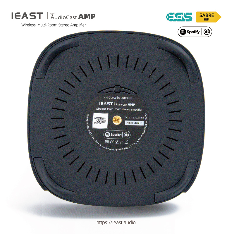 Ieast Audiocast amp80 wireless WiFi Bluetooth 5 amplifier audio receiver lossless multi room airplay, DLNA, UPnP tidal. 