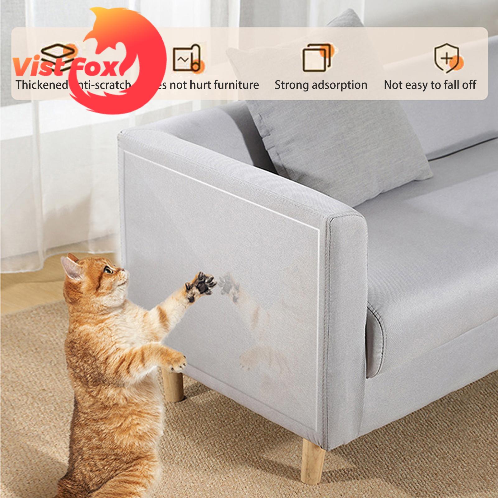 Cat Scratch Furniture Protector Premium Cat Scratch Protector Transparent Furniture Guard for Home Anti-scratch Couch Cover Easy to Install Durable Material Buyers' Top Choice Thickened Cat Scratch. 