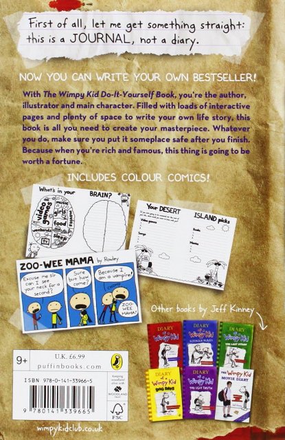 The Wimpy Kid: Do-it-Yourself Book (Diary of a Wimpy Kid) Paperback  – Bangladeshi Yellow Paper Print. 