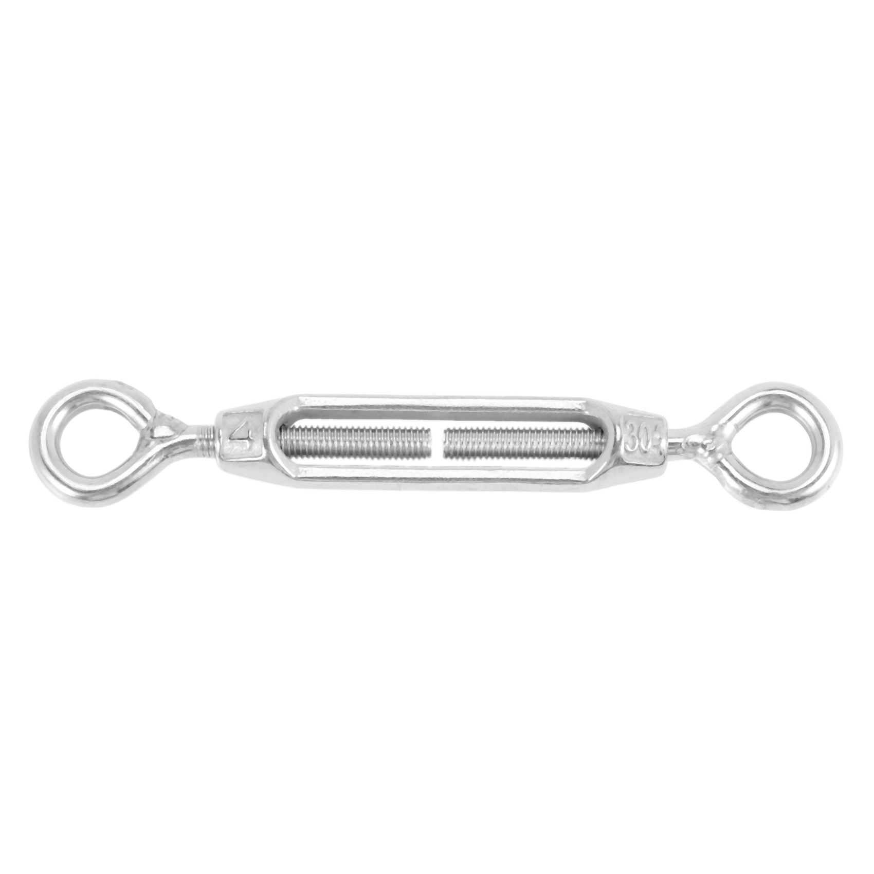 Stainless Steel 304 Eye & Eye Turnbuckle Wire Rope Tension (5Pcs)