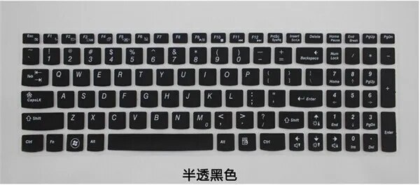 【YIYANGMAOYI111】For Lenovo laptop keyboard color transflective color protective G580 S500 15-inch keyboard stickers keys#DZ0070. 