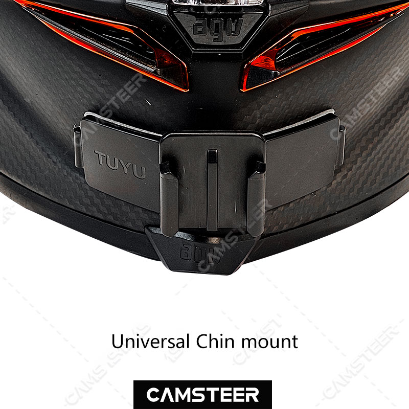 2024 Motorcycle Helmet Chin Mount for GoPro Max Hero 12 11 10 9 8 Insta360 X4 X3 One RS X2 Ace Pro DJI AKASO Camera Accessories