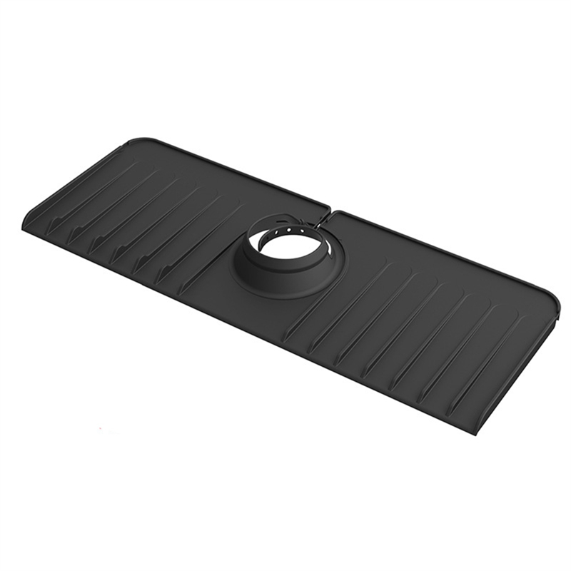 2Piece Faucet Mat Faucet Handle Drip Catcher Tray Flexible Sink Splash Guard Behind Faucet for Kitchen Counter, Bathroom. 