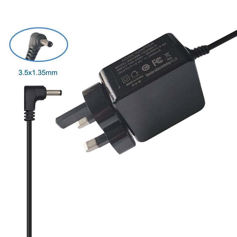 12V 2A 24W 3.5x1.35mm AC Adapter Laptop Charger For Connex SlimBook L1420 L1430 Mecer A21r Guru Z140c KUU A8S K2S Xbook