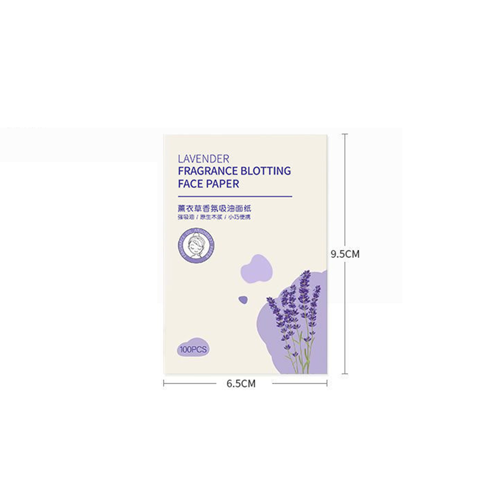 Individually packed Facial blotting paper Eco-friendly Compact size 100 pieces Oil absorbing sheets Portable Fragrance-free. 