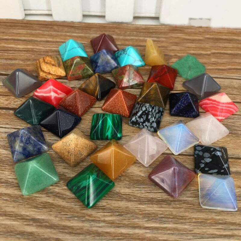 【Hannah Martin Store】Set of 7 Chakra Stone Set Crystal Healing Chakra Random Color Crafts. 