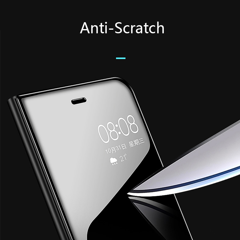 Biruiqu For OPPO A33 A53 Soft Hard Shockproof Flip Stand Mirror Case Cover. 