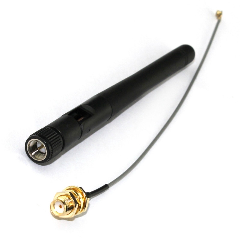 2.4G antenna folded Bluetooth wifi module ZigBee antenna SMA to IPEX feeder line 2.4GHz Antenna 3DBi. 
