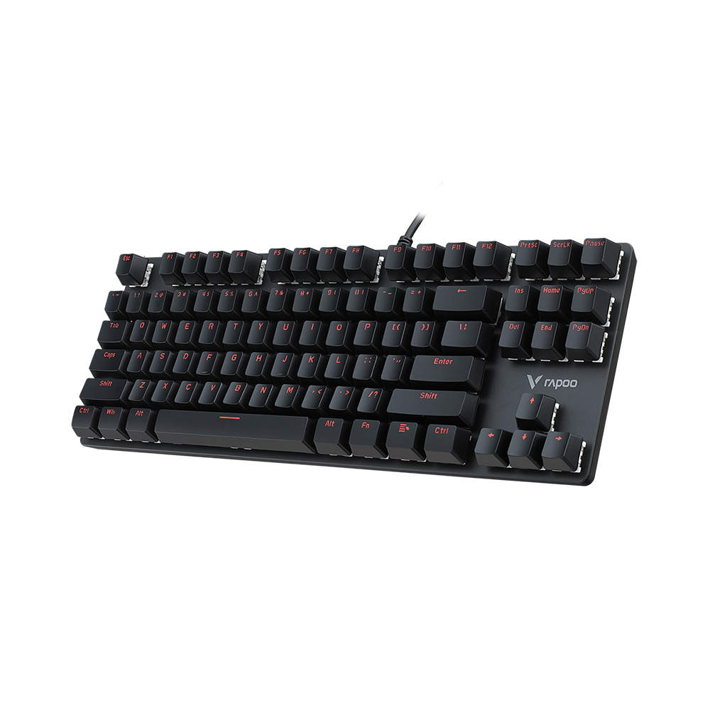 Rapoo VPRO V500 Alloy Blue Switch Backlit Mechanical Gaming Keyboard 87-key key layout High-speed response Conflict-free design. 