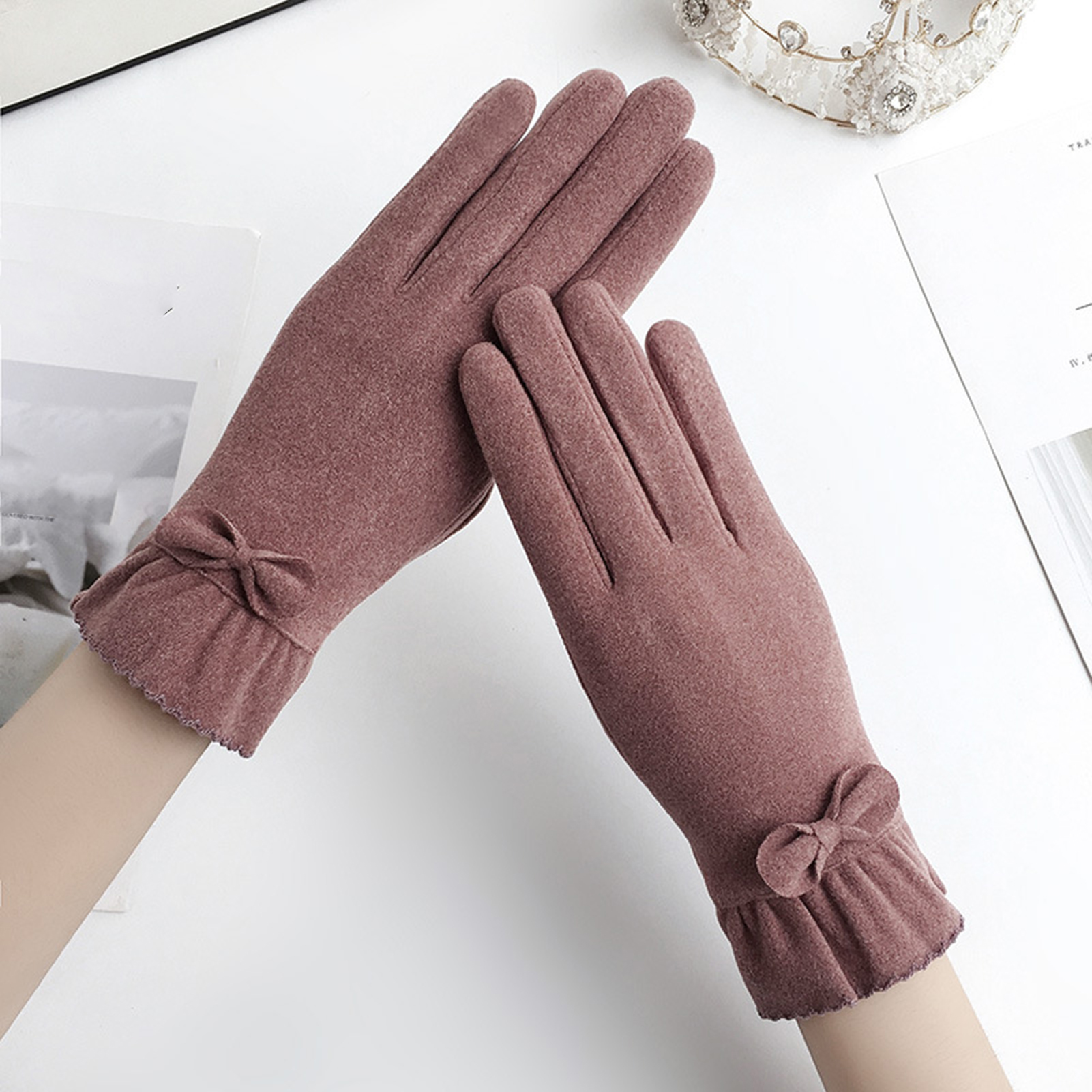 Touch Screen Gloves Stylish Women's Winter Gloves with Touchscreen Functionality Keep Hands Warm Connected on the Go Touchscreen Gloves. 