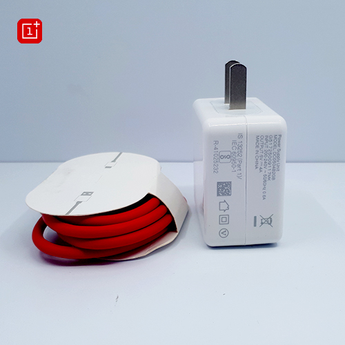 Dash Charger Adapter & Type C Cable for OnePlus 5/5T/6/6T (100% Dash Charging Supported) (Adapter & Cable Combo). 