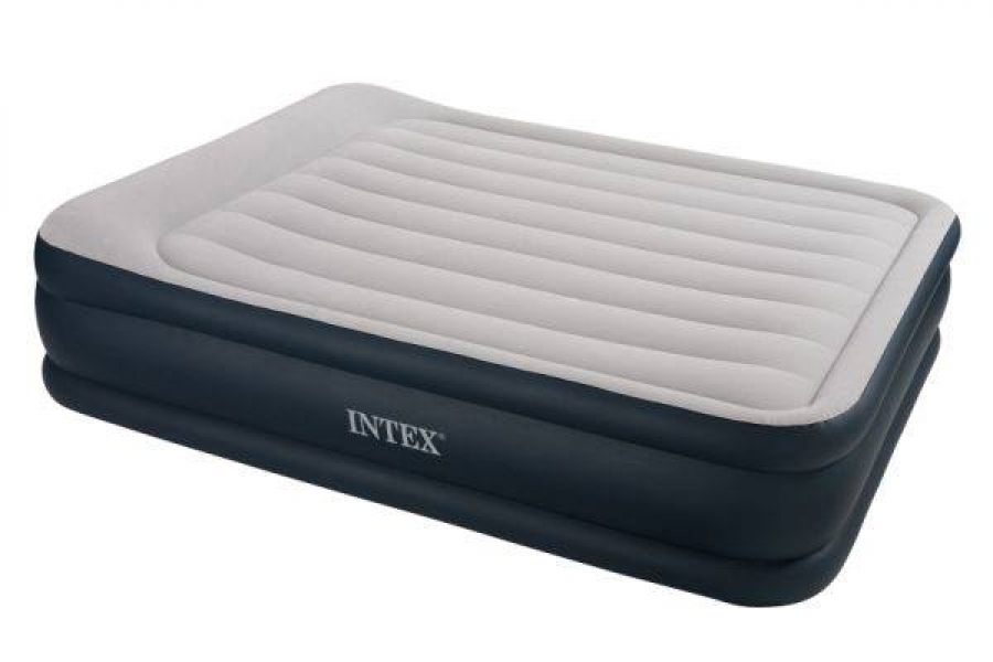 INTEX 67766 0.99M DURA-BEAM Deluxe Fiber-Tech Technology 33CM Extra Thick Inflatable Air Bed Mattress Built-In ..caina. 