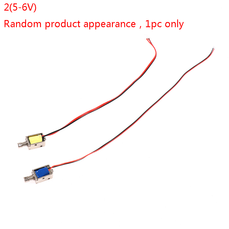 DC 3V 5V 6V 9V 12V Push-Pull Solenoid Through Type Electromagnet Stroke 4mm Conbo. 