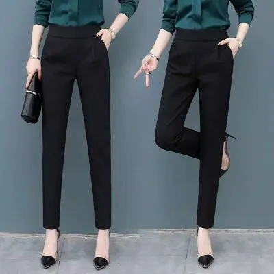 Understated -Ladies Formal high waist office pants for women Elegant  Straight trousers casual Women Business Suits For women- Progressively  Better