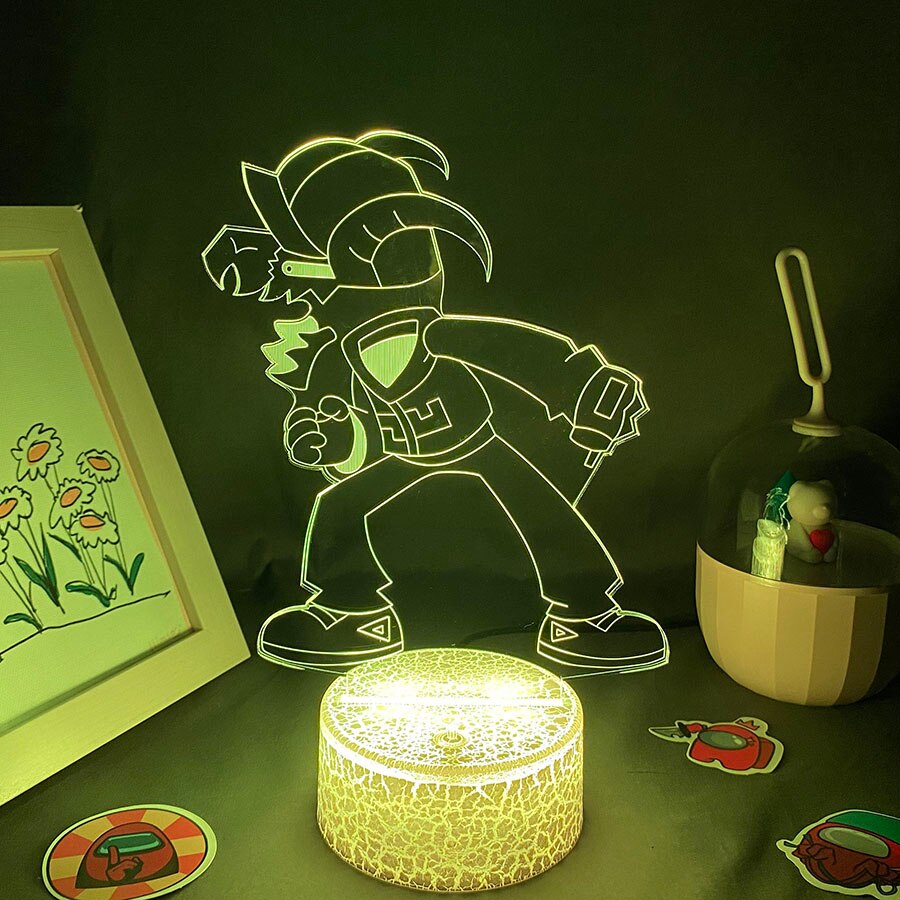 Game Friday Night Funkin Figure Tabi 3D Led Lamp RGB Night Light Birthday Gifts For FrieGaming Room Table Colorful Decor fnf. 