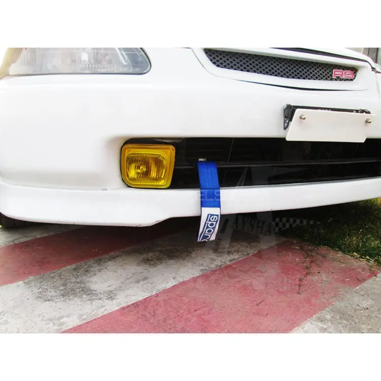Sparco Universal Front Rear Racing Car Tow Towing Strap Bumper